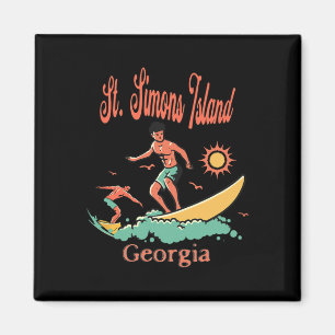 Íman Ilha St. Simons Geórgia Surfista Surfe Pescaria