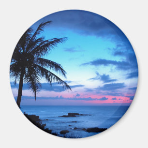 Íman Ilha Tropical Beach Ocean Blue Sunset Photo