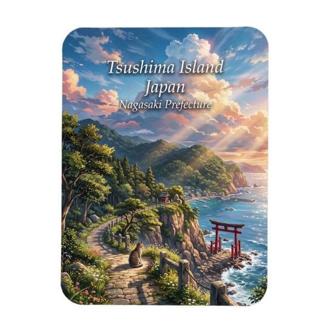 Íman Ilha Tsushima Japão (Vertical)