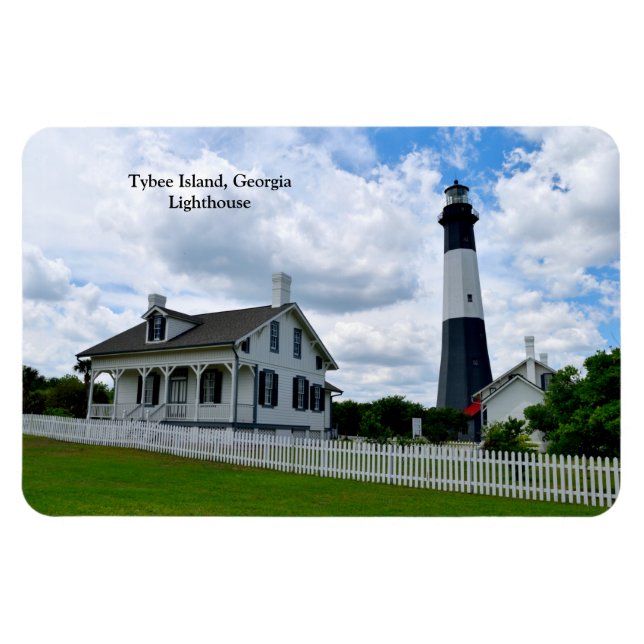 Íman Ilha Tybee, Farol Georgia (Horizontal)