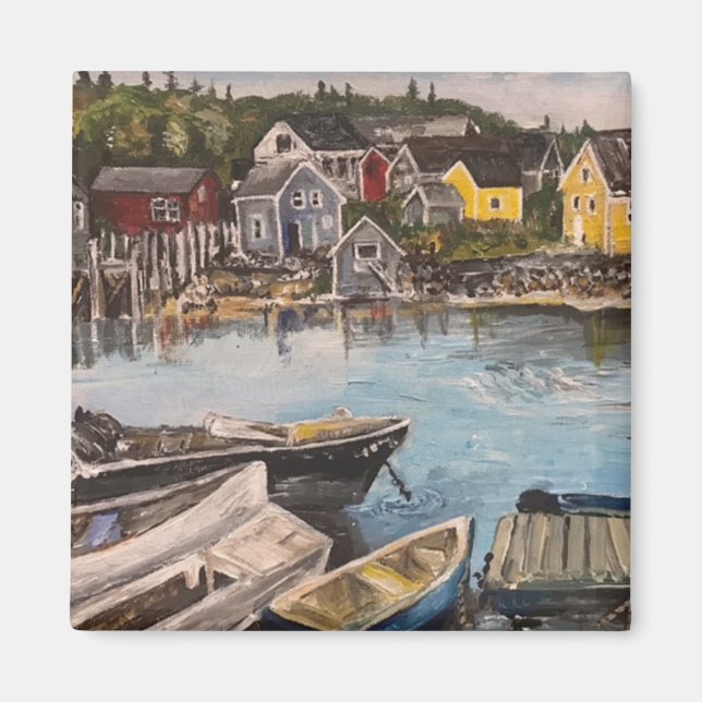 Íman Ilha Vindelhaven, pintura Maine (Frente)