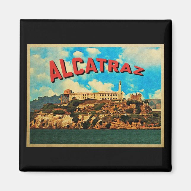 Íman Ilha Vintage Alcatraz (Frente)