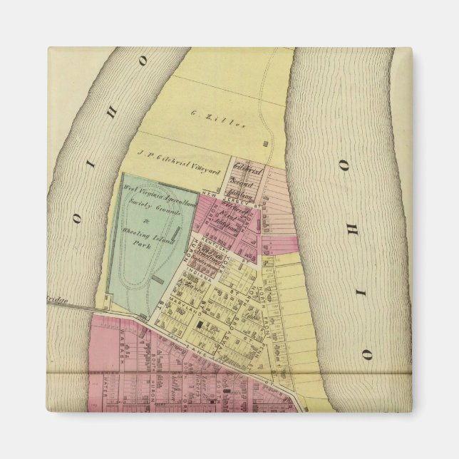 Íman Ilha Wheeling (Frente)