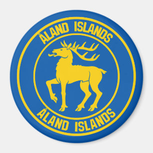Íman Ilhas Åland Round Emblem