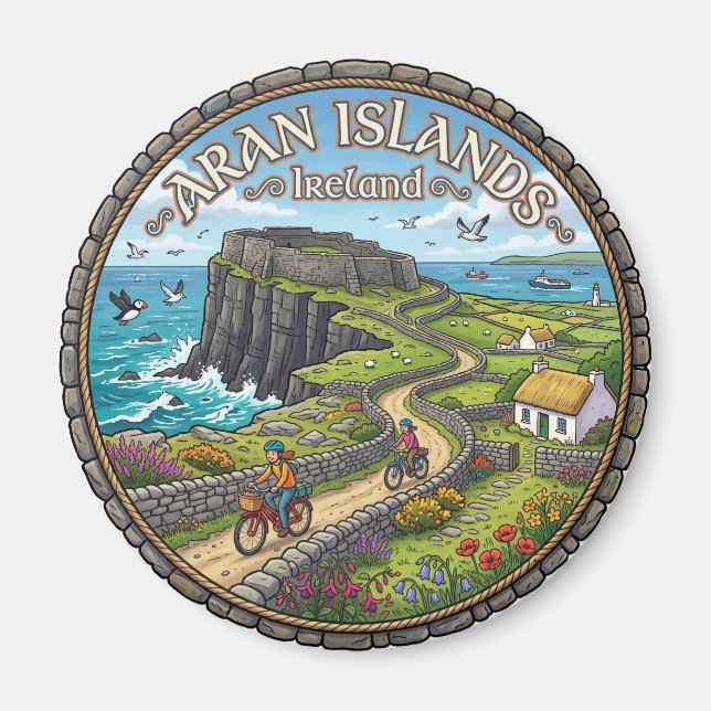 Íman Ilhas Aran Irlanda (Frente)