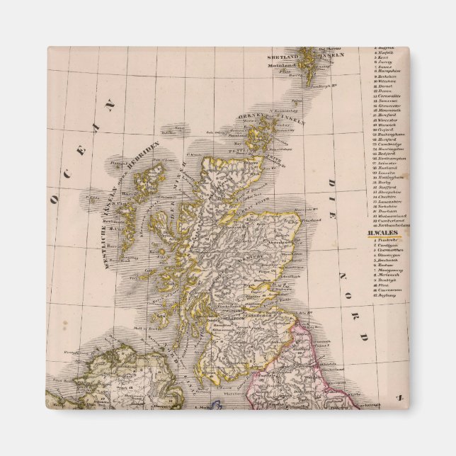 Íman Ilhas Britânicas, Inglaterra, Irlanda (Frente)