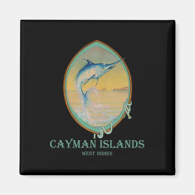 Íman Ilhas Cayman: Capas de Pesca (Frente)