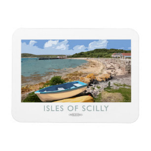 Íman Ilhas do poster da estrada de ferro de Scilly