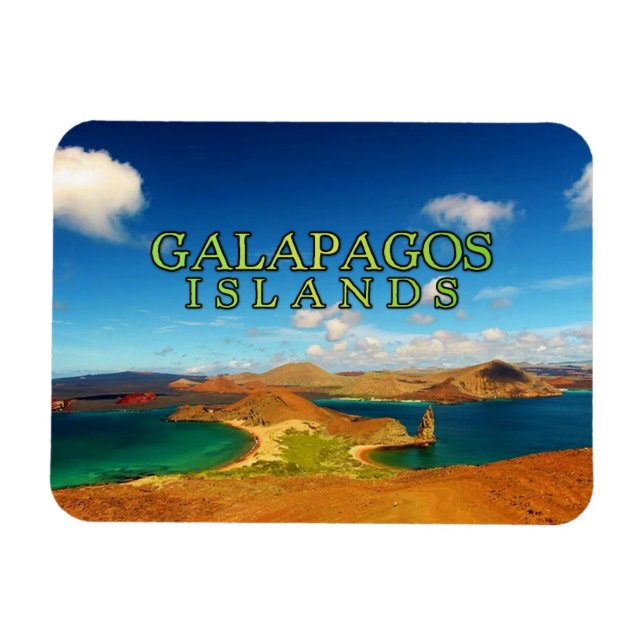 Íman Ilhas Galápagos estilizadas (Horizontal)