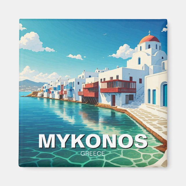 Íman Ilhas Grécias de Mykonos (Frente)