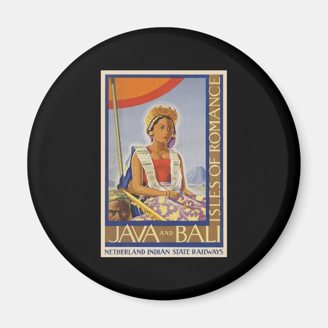 Íman Ilhas Java e Bali de Romance (Frente)