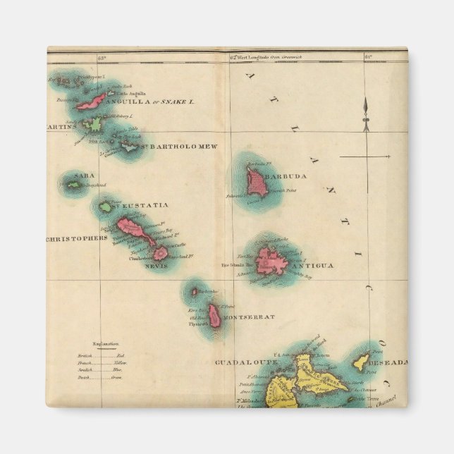 Íman Ilhas Leeward (Frente)
