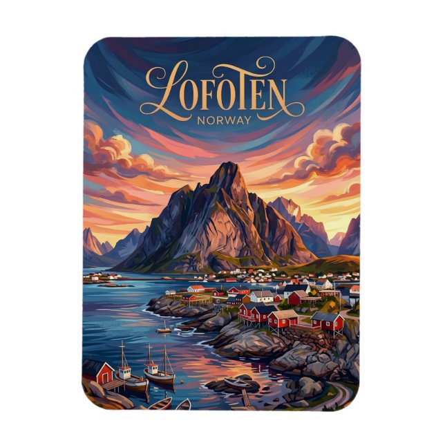 Íman Ilhas Lofoten Noruega (Vertical)