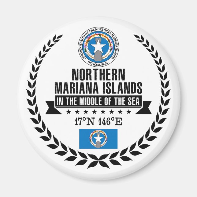 Íman Ilhas Mariana norte (Frente)