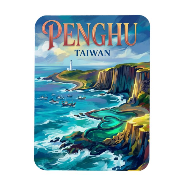 Íman Ilhas Penghu Taiwan (Vertical)