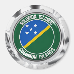 Íman Ilhas Salomão - Emblem redonda