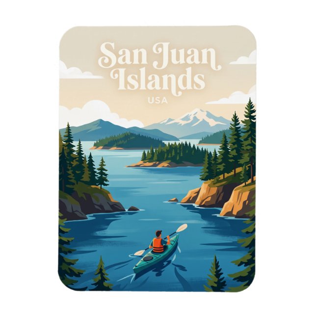 Íman Ilhas San Juan EUA (Vertical)