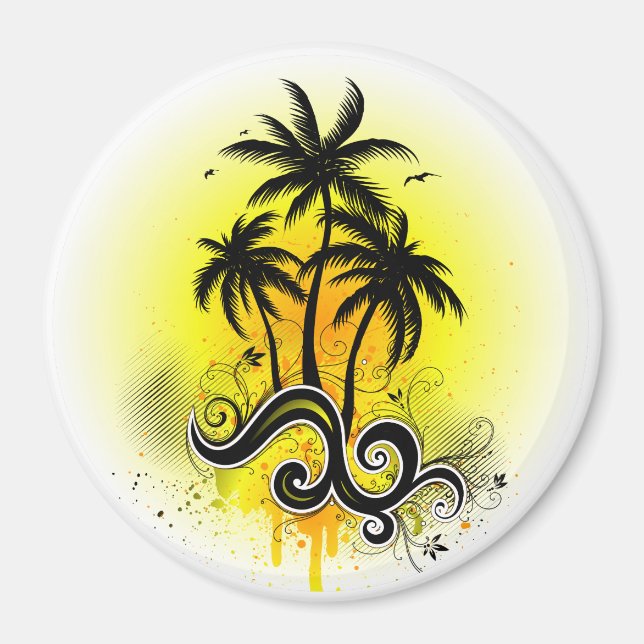 Íman Ilhas Tropicais 3 Magnet (Frente)