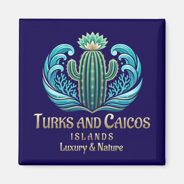 Íman Ilhas Turcas e Caicos (Frente)