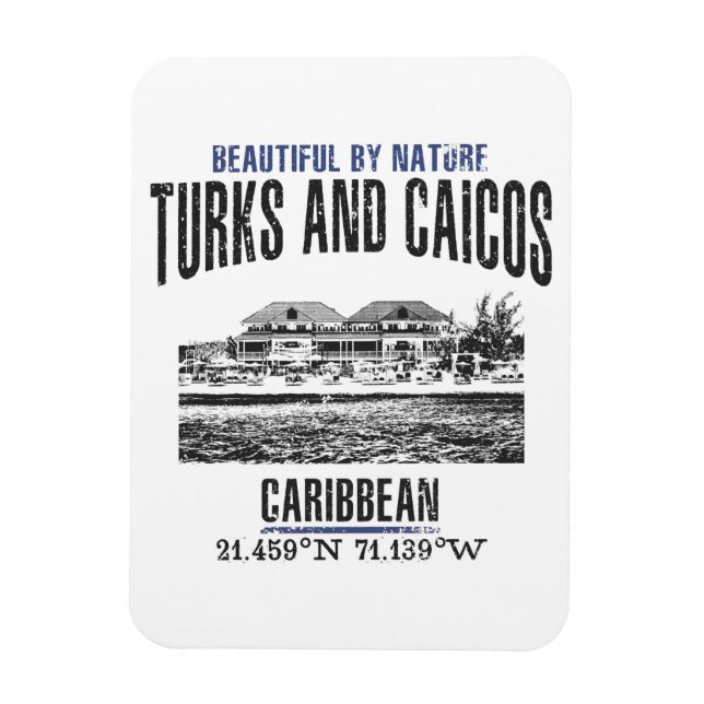 Íman Ilhas Turcas e Caicos (Vertical)