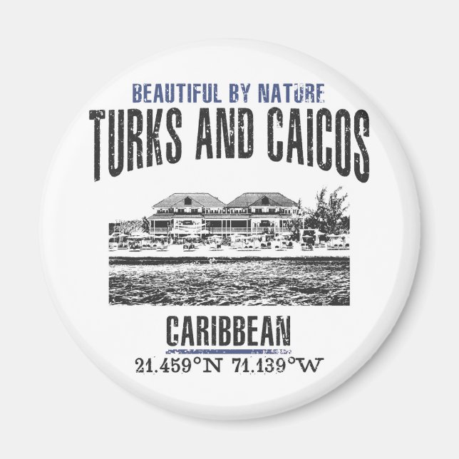 Íman Ilhas Turcas e Caicos (Frente)