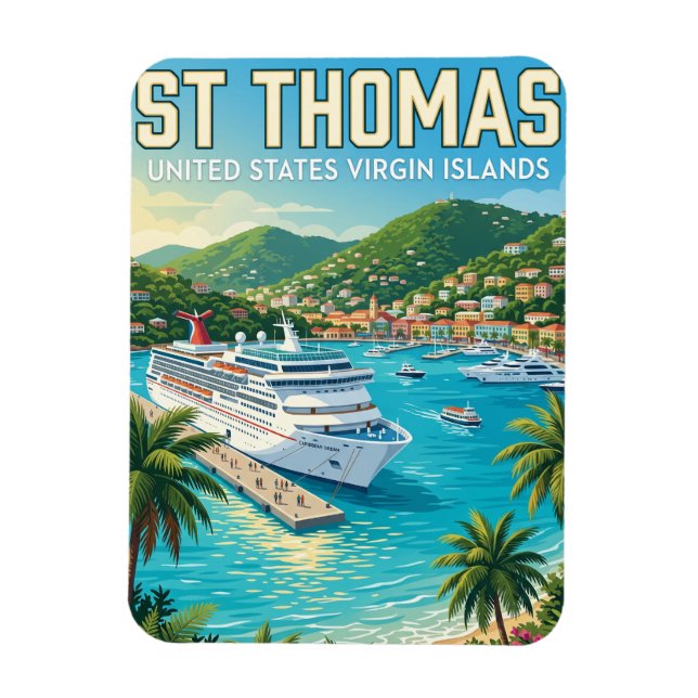 Íman Ilhas Virgens Americanas São Tomás (Vertical)