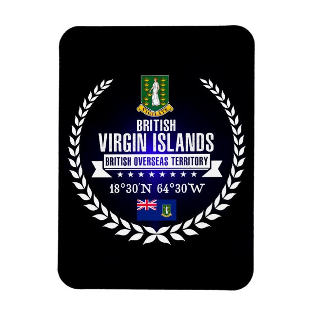 Íman Ilhas Virgens Britânicas (Vertical)