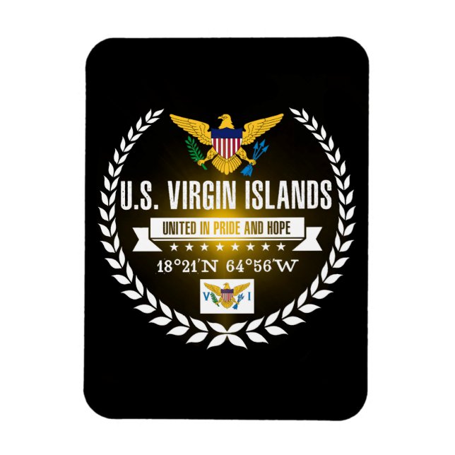 Íman Ilhas Virgens dos EUA (Vertical)
