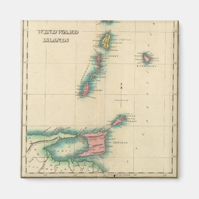 Íman Ilhas Windward (Frente)