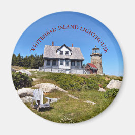 Íman Ilhós da Ilha Whitehead Maine Round Magnet