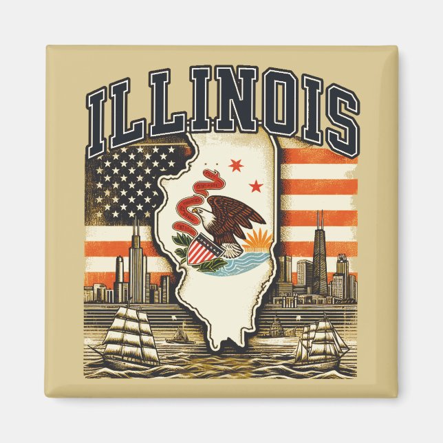Íman Illinois (Frente)