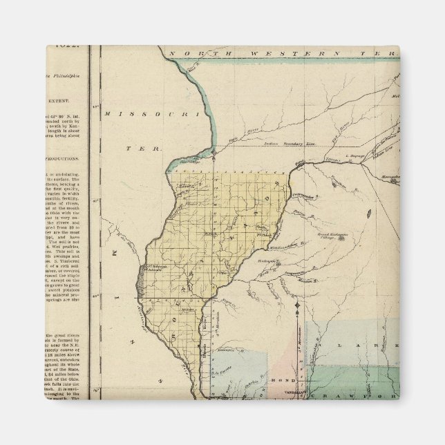 Íman Illinois em 1822 (Frente)