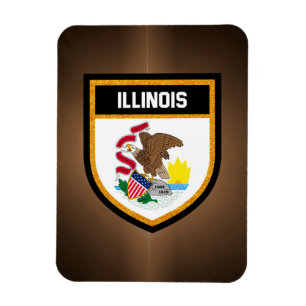 Íman Illinois Flag
