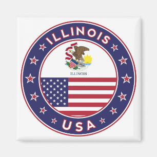 Íman Illinois, USA States, Illinois t-shirt