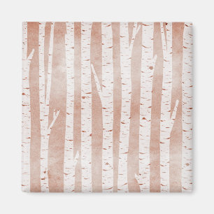 Íman Illustrated Birch Trees