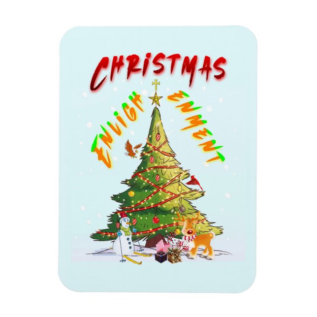 Íman Iluminação de Natal (Vertical)