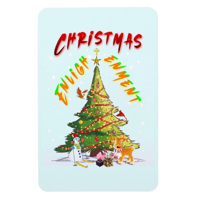 Íman Iluminação de Natal (Vertical)