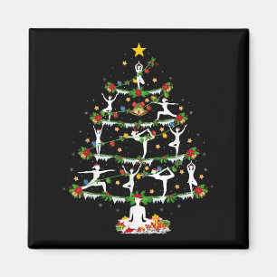 Íman Iluminación de Navidad para Amante de Yoga Árbol d
