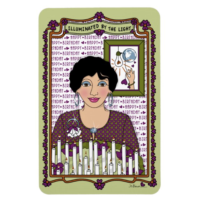 Íman Iluminado Pelo Magneta Do Refrigerador Light_A_4x6 (Vertical)