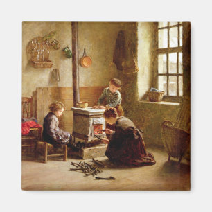 Íman Iluminando o fogão, 1886 (óleo no painel)