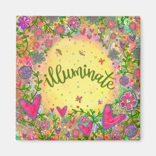 Íman Iluminar Bonito Inspirividade Moderna Floral