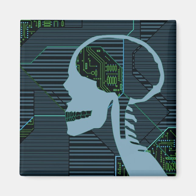 Íman iluminar o crânio lógico (Frente)