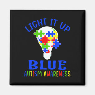 Íman Ilumine de Azul Conscientização do Autismo Quebra-