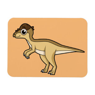 Íman Ilustração Bela De Um Dinossauro Paquicefalossauro