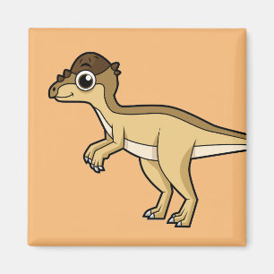 Íman Ilustração Bela De Um Dinossauro Paquicefalossauro