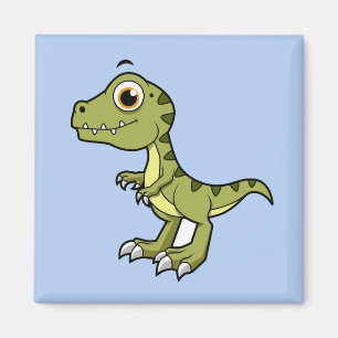 Íman Ilustração Bela De Um Tiranossauro Rex.