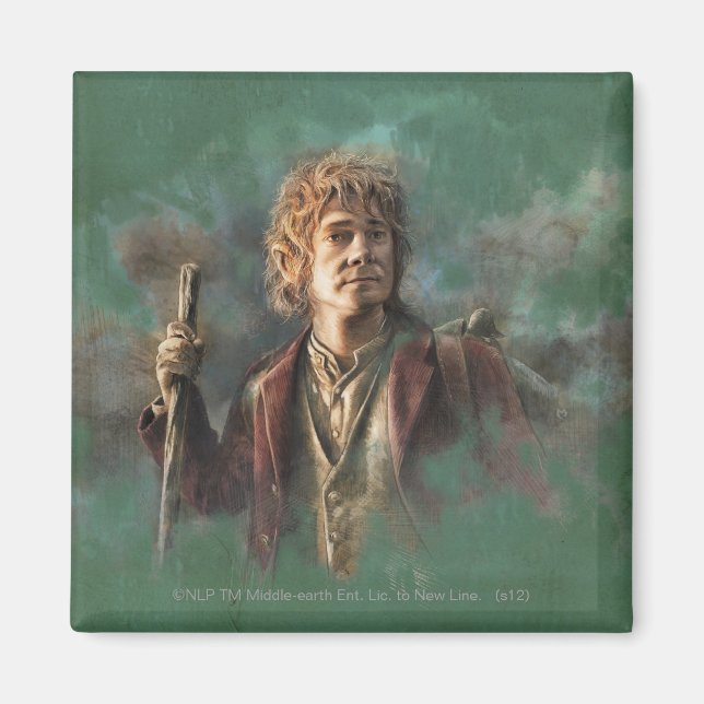 Íman Ilustração BILBO BAGGINS™ (Frente)