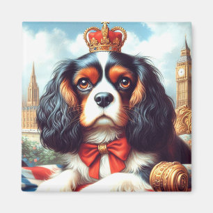 Íman Ilustração Cavalier King Charles Spaniel