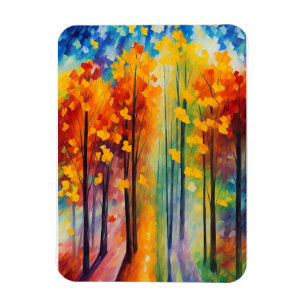 Íman ilustração colorida da floresta