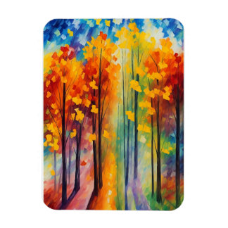 Íman ilustração colorida da floresta